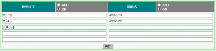 イメージ：複数の検索キーワード指定とファイル名との組み合わせ検索で絞り込み