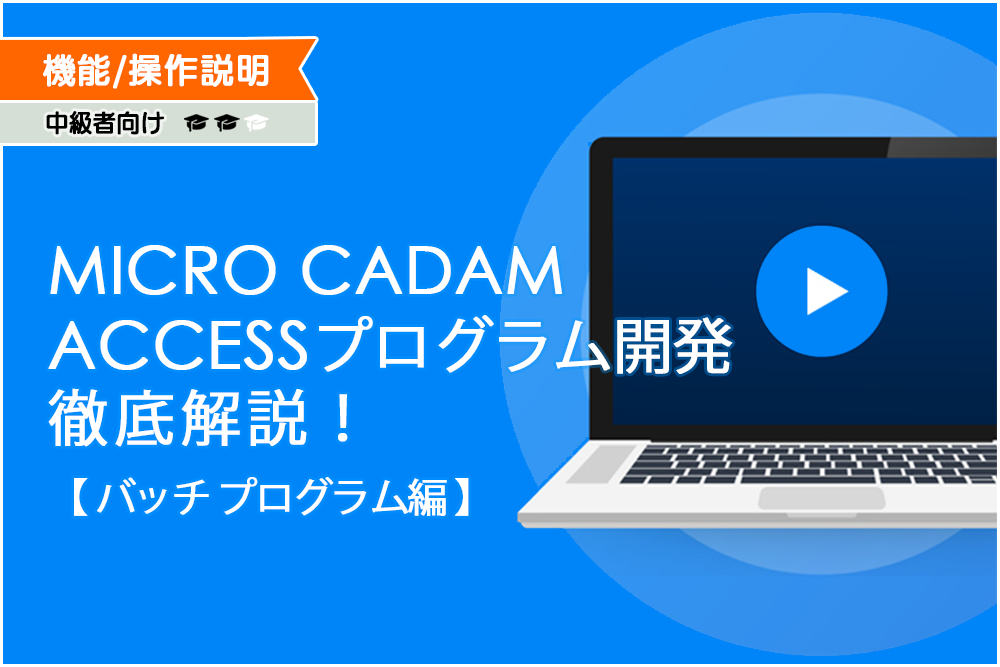 イメージ:MICRO CADAM ACCESSプログラム開発 徹底解説！【 バッチプログラム編 】